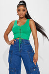 City Girl Crop Top - Kelly Green