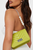 Fancy And Flashy Handbag - Chartreuse