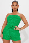 Meet Me At Noon Romper - Green