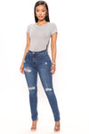 Hannah High Rise Jeans - Dark Denim