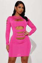 Amie Mini Dress - Fuchsia