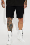 Cornell Slim Denim Shorts - Black