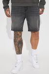 Cornell Slim Denim Shorts - Black Wash