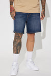 Mike Relaxed Denim Shorts - Dark Wash