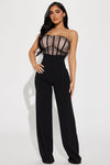 NIght Out To Dance Jumpsuit - Black