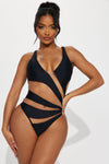 Pretty In Paradise 1 Piece Swimsuit - Black