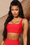 Maui Mix And Match Tank Bikini Top - Red