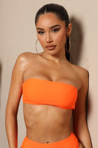 Maui Mix And Match Bandeau Bikini Top - Orange