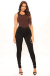 Tall Eva Super Soft Curvy Skinny Jean - Black