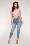 Sunrise Mornings Ankle Jeans - Vintage Wash