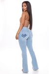 Dare To Flare Jeans - Medium Blue Wash