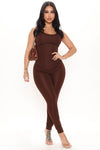 Nova Boost Jumpsuit - Chocolate