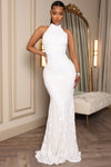 Luxe Feeling Sequin Gown - White