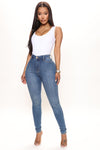 Luxe High Waist Skinny Jeans - Medium