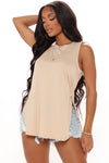 Laid Back Tank Top - Sand