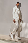 The Modern Stretch Slim Trouser - Off White