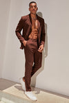 The Modern Stretch Slim Trouser - Brown