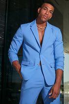 The Modern Stretch Suit Jacket - Blue