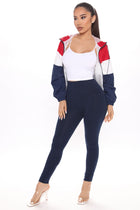 Running Around High Rise Legging - Navy