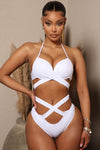 Watch Me Tan 2 Piece Bikini - White