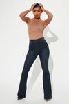 Tall Deep In My Soul Flare Jeans - Dark Denim