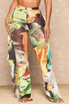 Sunrise Mesh Cover Up Pants - Multi Color