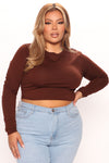 Robin Long Sleeve Top - Chocolate