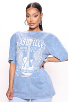 Music City Washed Tunic - Blue