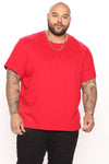 Essential Crew Tee - Red