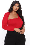 Arms Around Me Bodysuit - Red