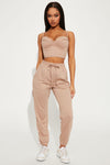 Meant To Be Jogger Set - Taupe