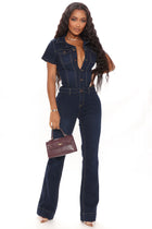 Day Dreaming Denim Jumpsuit - Denim