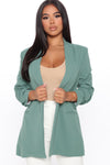 The Celine Blazer - Sage