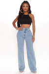 Winona 90's Wide Leg Jeans - Medium Blue Wash