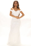 Until The Weekend Sequin Maxi Dress - White