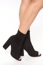 Step Into The Light Booties - Black