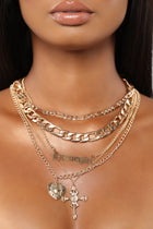 Be My Homegirl Layered Necklace - Gold