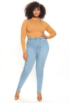 Tall Classic High Waist Skinny Jeans - Light Blue Wash