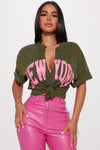 New York Girl T-Shirt - Olive