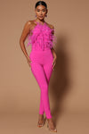 Ysabel Jumpsuit - Hot Pink