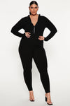 Sabrina Snatched Jumpsuit - Black