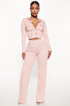 Ready For The Weekend Pant Set - Pink