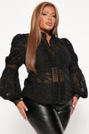 Staying Loyal Blouse - Black