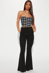 Lindsay Wide Leg Pant - Black