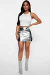 Flame In Your Heart Skirt - Silver