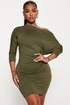 Trina Mini Dress - Olive