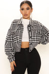 Not Your Only Houndstooth Jacket - Black/combo