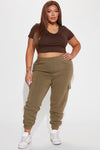 Let's Relax Jogger Sweatpants - Olive