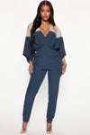 Weekend Feels Jumpsuit - Navy