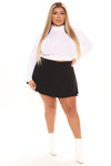 Take Me To A Place Skort - Black